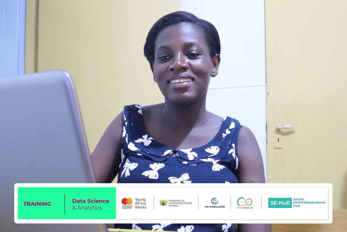 SEHUBGH1's tweet image. The week continues with the Data Science and Analytics Training. The trainees have been working on projects based on what has been learnt so far. 
#GTLImpact
#Datascience
#GTLBaseProgram
#Python
@GhanaTechLab @youngafricawks @MastercardFdn @WorldBankAfrica  @mocghana