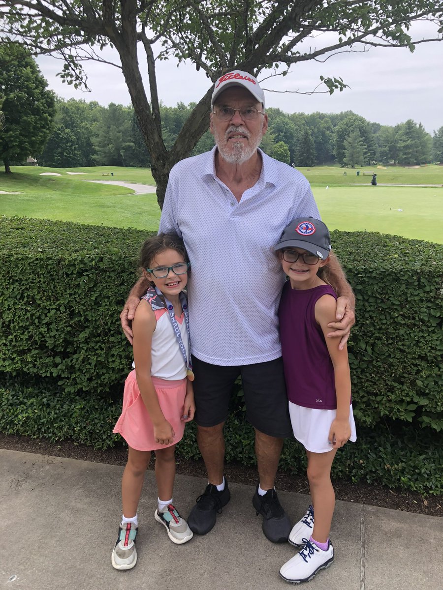 JDelpProV1x's tweet photo. @PGA My two oldest daughters (ages 7 & 9) with my Dad after a #snedstour event. https://t.co/p2k8dtyoHP