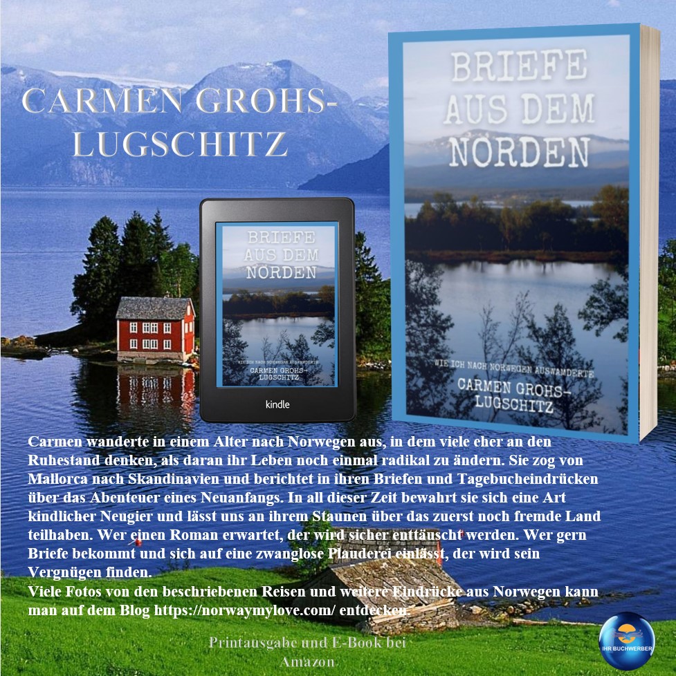 DaggiGeiselmann's tweet image. Na, träumt ihr auch öfter vom kühlen Norden?

Briefe aus dem Norden:
Wie ich nach Norwegen auswanderte - Carmen Grohs-Lugschitz

amzn.to/3uZO2f5 - E-Book und Taschenbuch

Eure Daggi - IHR BUCHWERBER