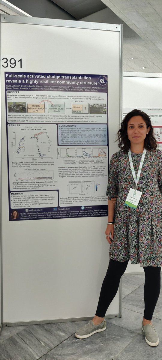 PHNielsen Lab (@phnlab) on Twitter photo You hear a lot about fecal transplantations these days, but what happens when you disturb a full scale wastewater treatment plant with a massive activated sludge transplantation?
Find <a href="/GiuliaDottorini/">Giulia Dottorini</a> at poster 391 to talk about it! You hear a lot about fecal transplantations these days, but what happens when you disturb a full scale wastewater treatment plant with a massive activated sludge transplantation?
Find <a href="/GiuliaDottorini/">Giulia Dottorini</a> at poster 391 to talk about it!