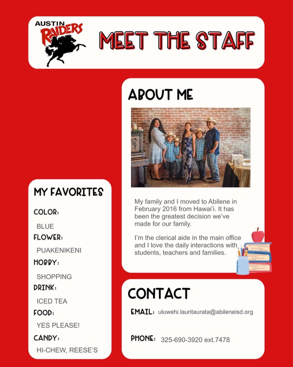 Time to meet the Nurses and Secretaries at Austin Elementary! <a href="/abileneisd/">Abilene ISD</a>