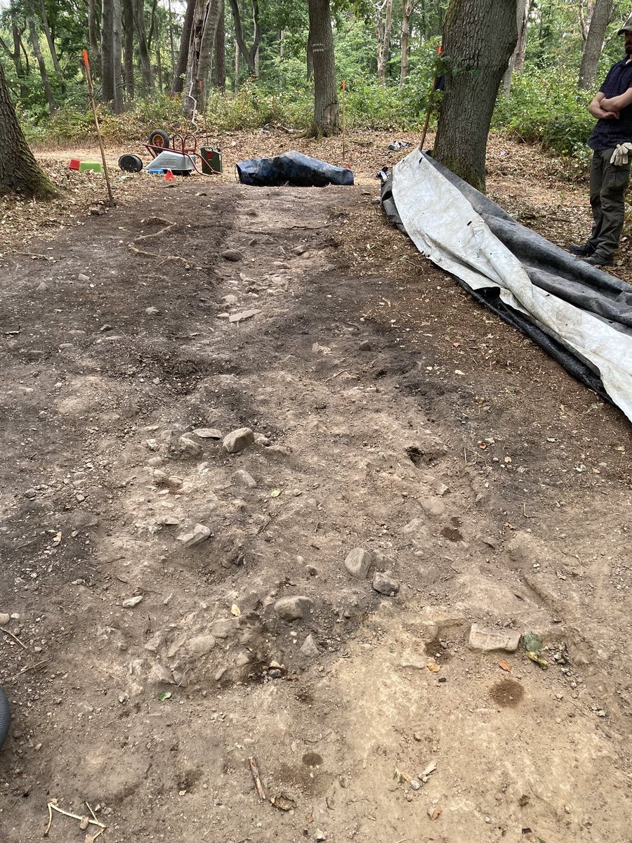 Kapellenberg Field School 2022. Day 4: we are beginning to understand the architecture of the tumulus, what we do not yet understand is its dilapidation...#RGZM #JGU #hessenARCHÄOLOGIE #Hofheim