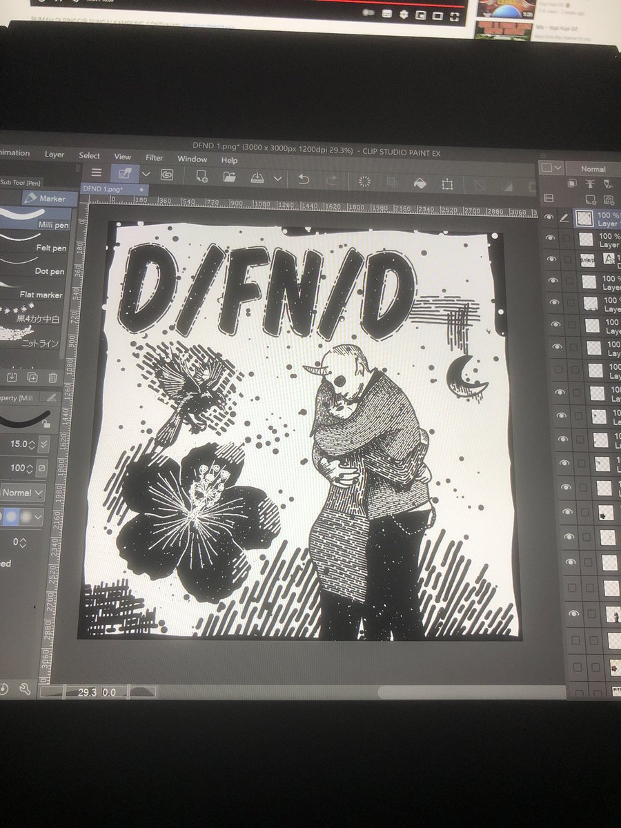juntdoe's tweet image. Done! Commission for Band album cover art #DFND #HardcorePunk