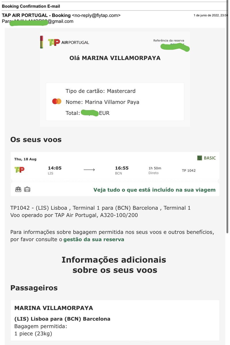 Hello @tapairportugal I’m sitting at Lisbon airport about to miss my flight because even though I paid for it and have a confirmation email & booking number from you, I am not in the passenger list 1/2