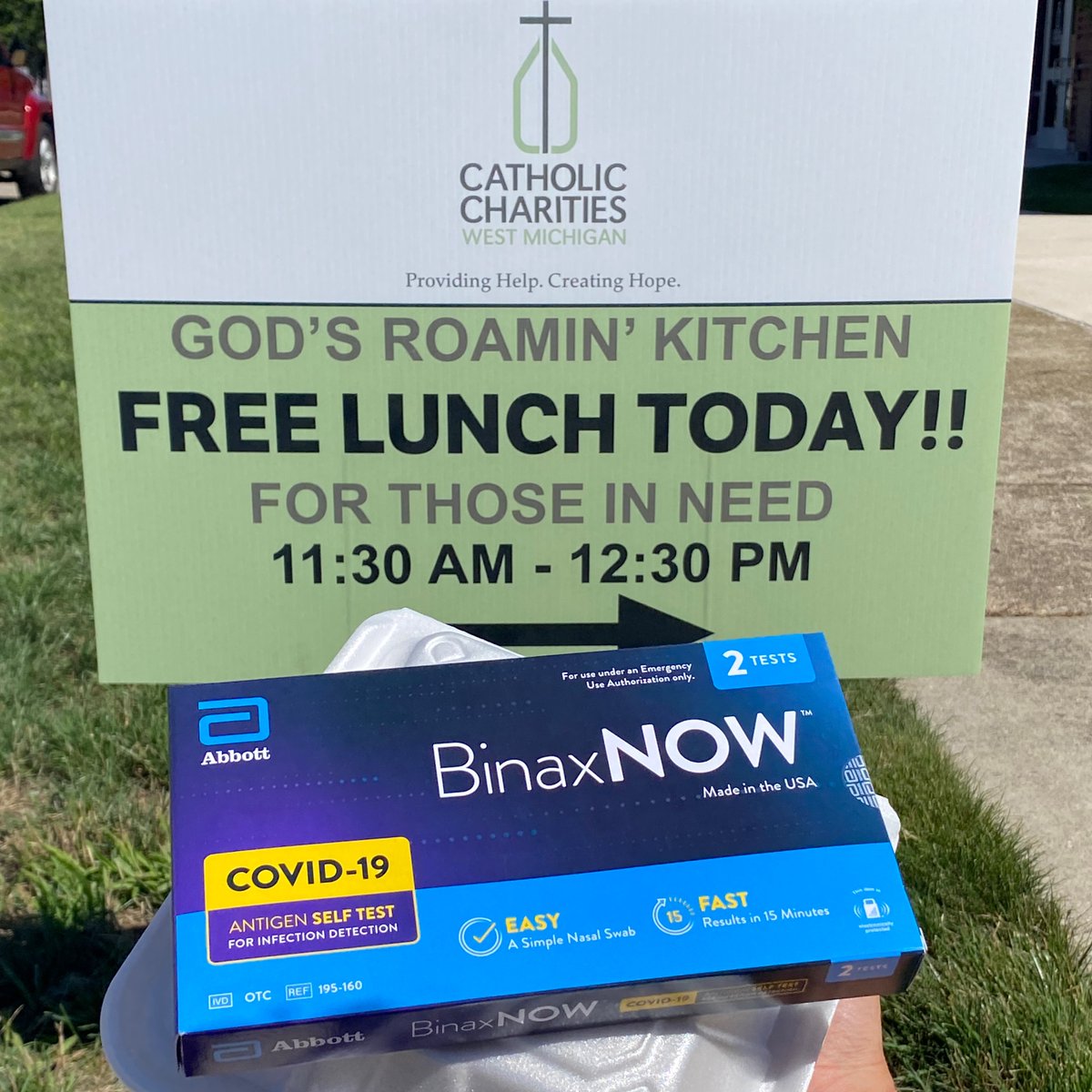 TODAY IN MUSKEGON - Free hot meals for those in need of support. We will also be distributing free Covid-19 self-test kits, thanks to our partnership with Access Health Muskegon. 

1720 Park Street Muskegon, MI 49441
11:30 AM - 12:30 PM