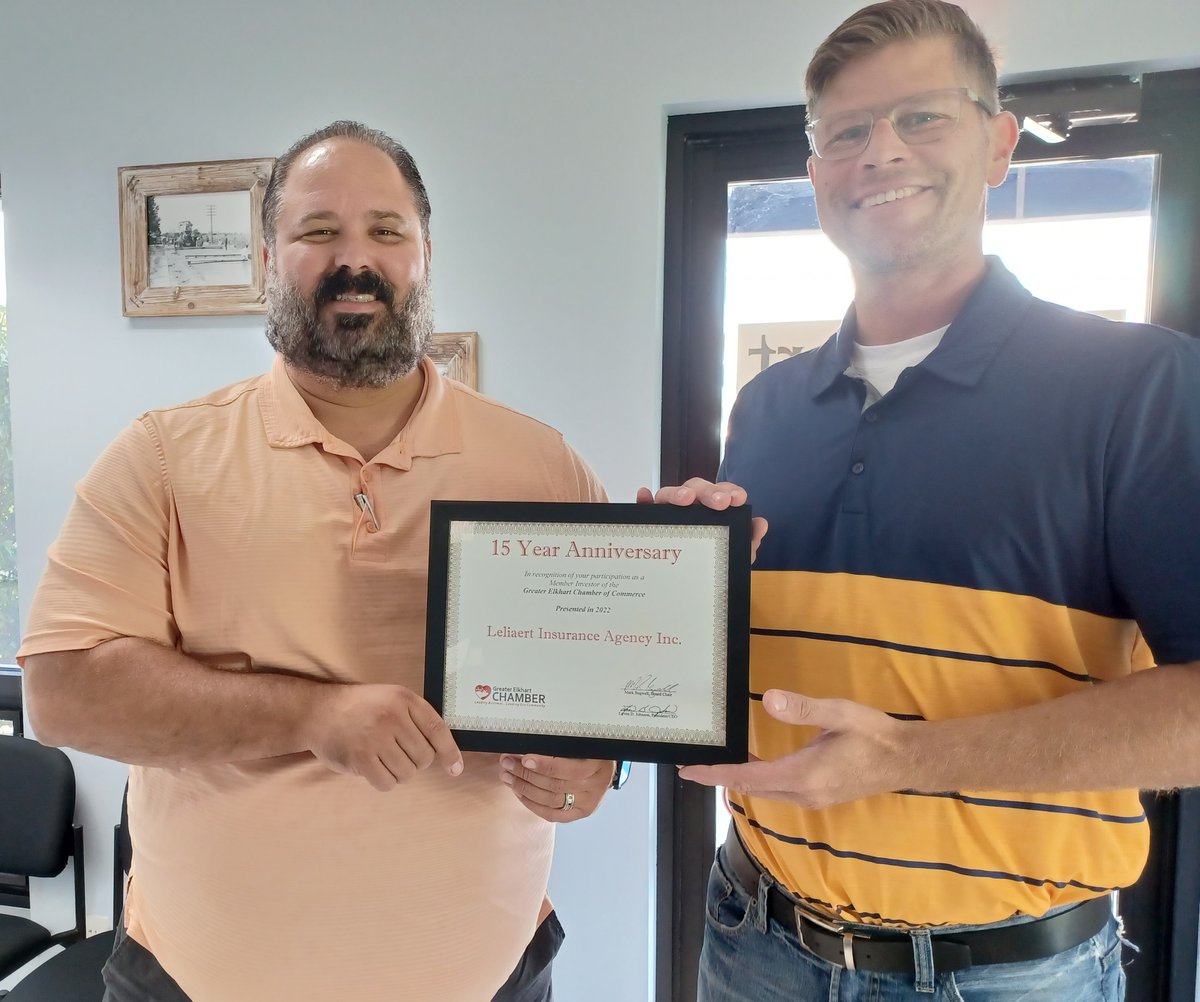 Thank you Leliaert Insurance Agency Inc. for your 15 year partnership with us!  With over 35 years of community service and leadership, the Leliaert Insurance Agency  is ready to be your partner at every stage of your life. realvalueins.com