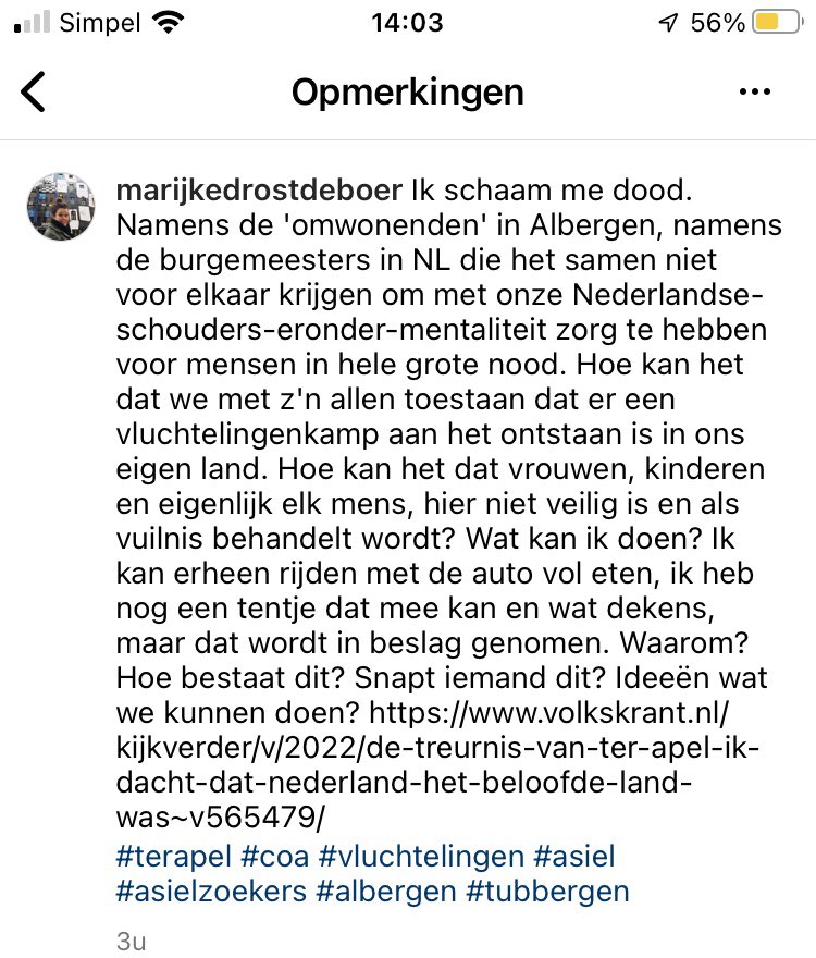 Ook even hier; het vluchtelingendebacle; dat we dit niet met elkaar kunnen fiksen! Ik wil iets doen; Het #COA verwijst naar <a href="/RodeKruis/">Rode Kruis</a> en volgens hen heeft de veiligheidsregio alles onder controle. Ik kan doneren. Dat wil ik heus, maar er is meer nodig. Ideeën? #terapel #plan