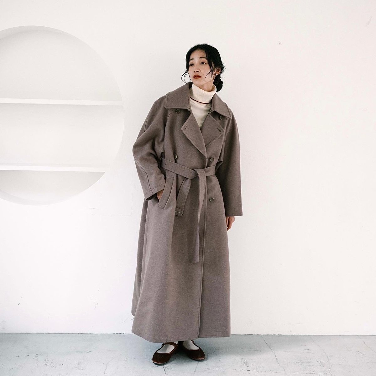 foufou / francois coat フランソワ コート ブラウン