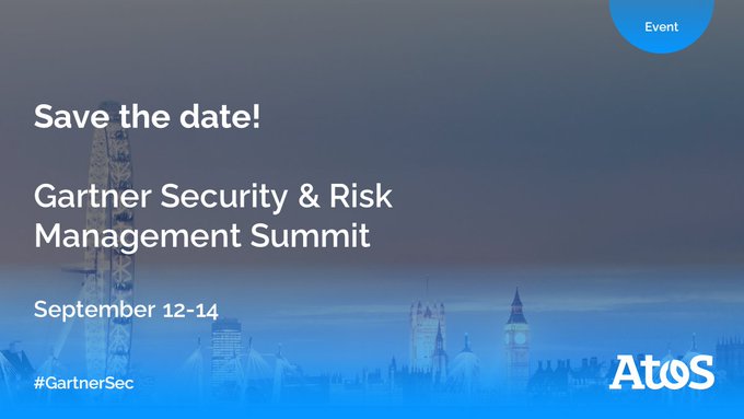 Are you heading to the @Gartner_inc Security & Risk Management Summit in London this...