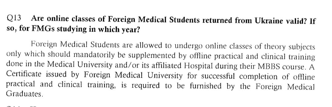 harpreetgrover5's tweet photo. @NMC_IND thanx for responding. U made online theory class valid. But shld these students go back to Ukraine for their practicals &amp;Clinical training? Is it safe now @DrSJaishankar Sir? Pls guide.#saveukrainereturnedstudents https://t.co/Lo2lMGfXin