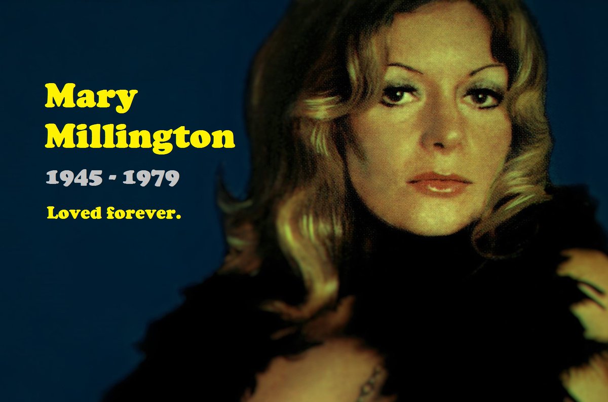 The great #MaryMillington died on this date in 1979. Never forgotten. Always loved.