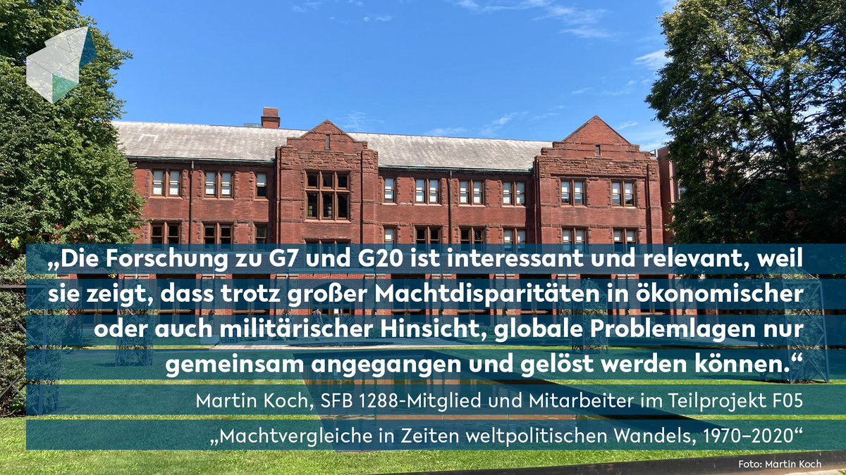 SFB 1288 "Praktiken des Vergleichens" (@sfb_comparing) on Twitter photo #SFB1288inToronto
Was macht die Forschung zu #G7 und #G20 eigentlich zu einem spannenden Thema? Für #SFB1288-Mitglied <a href="/Martin_Koch2/">Martin Koch</a>, der im Archiv der G7 und G20 @GrahamLibrary in #Toronto forscht, ist es u.a. die Entschlossenheit gemeinsam in globalen Problemlagen zu handeln: #SFB1288inToronto
Was macht die Forschung zu #G7 und #G20 eigentlich zu einem spannenden Thema? Für #SFB1288-Mitglied <a href="/Martin_Koch2/">Martin Koch</a>, der im Archiv der G7 und G20 @GrahamLibrary in #Toronto forscht, ist es u.a. die Entschlossenheit gemeinsam in globalen Problemlagen zu handeln: