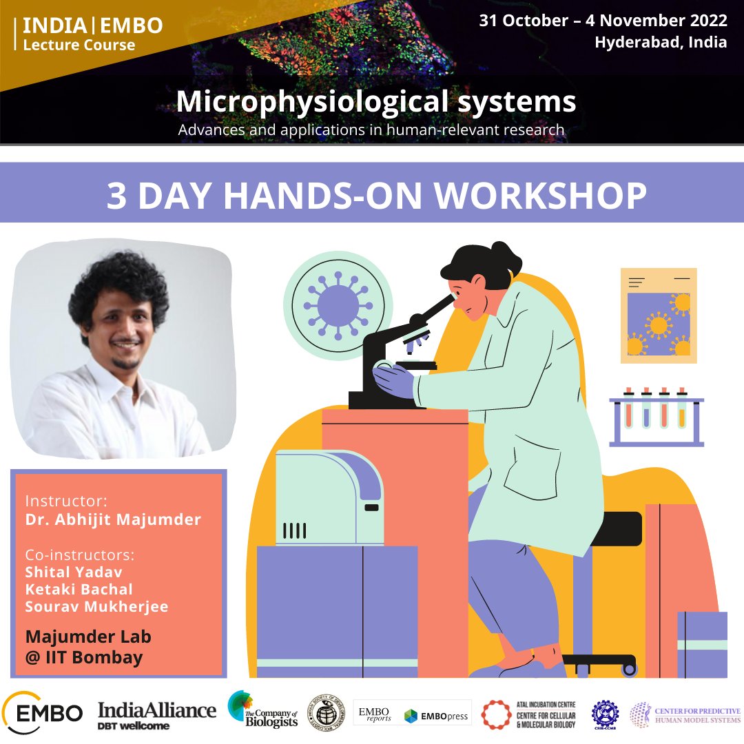 We are happy to announce a 3 day Hands-on Workshop at our upcoming India | EMBO Lecture Course!
Register now to be a part of this exciting opportunity!
meetings.embo.org/event/22-micro…

#EMBOMicrophysiology