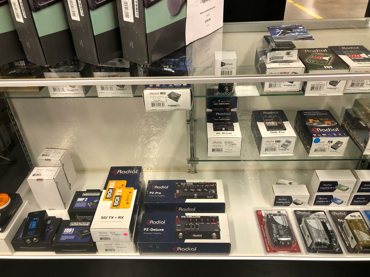 Radial products in stock at SE Systems Showroom.
#sesystems #videotech #lightproduction #soundtech #musictech