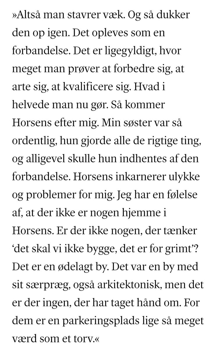 Ok vildt interview med Niels Frank. Om sorg og drabsfantasier, men overraskende også en del om Horsens.
weekendavisen.dk/2022-33/boeger…