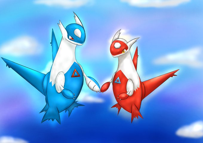 ラティアスとラティオスのtwitterイラスト検索結果