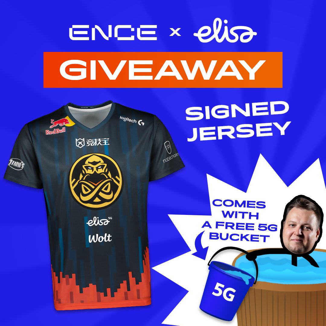 Celebrating our partnership with Elisa, we're giving away A GLORIOUS 𝟝𝔾 𝔹𝕌ℂ𝕂𝔼𝕋 🤯

Oh and yea, the winner also gets a Jersey signed by our CS:GO roster (TBA 👀)

To enter:
🔁 Like &amp; RT the post
🫂 Follow <a href="/ElisaEsports/">Elisa Esports</a> &amp; <a href="/ENCE/">ENCE</a>

#EZ4ENCE