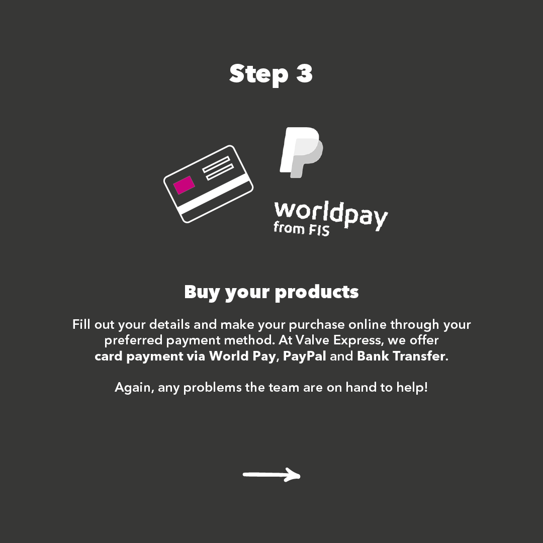 ValvePS's tweet photo. Order online with us in 4 simple steps!
We have an in-house team who run our web store, dedicated to providing excellent customer support, keeping products up to date and ensuring your orders are dispatched promptly.
Simply shop online at https://t.co/UYlrtUBvMW
#ValveExpress https://t.co/7C005jJ2q2