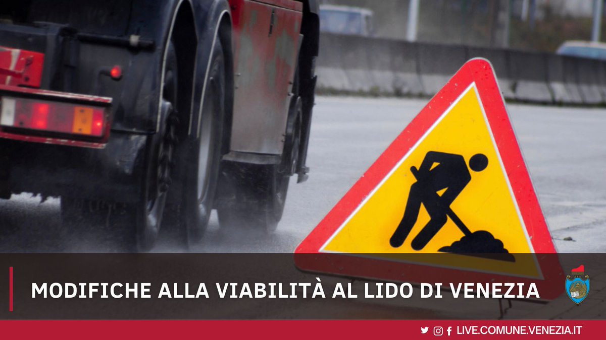 comunevenezia's tweet photo. #Avviso | #Deviazione
Si informa che la Strada dei Bagni agli Alberoni (Lido) è stata chiusa per pali pericolanti sulla carreggiata, la linea degli autobus è stata deviata per la fermata Faro Rocchetta https://t.co/Pfzkxg3YFb