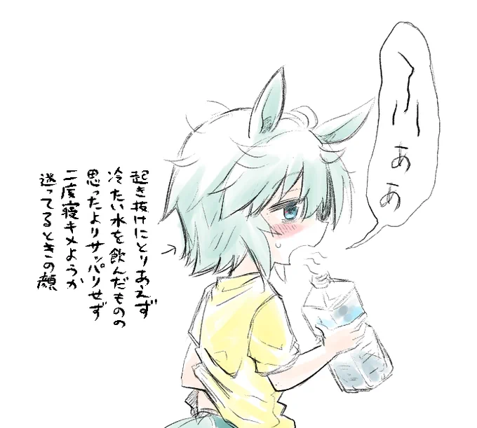 お水飲んでも眠い時は眠い 