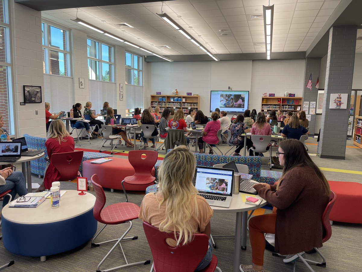 We just kicked off LETRS training and I hear, “ok, everyone start the first video, mute it, and then let’s all watch it together on the main screen.” They want to stick together through this major growth process!#ohmyheart #collaborativeculture #strongertogether #LETRS 😭🥰💃🤗