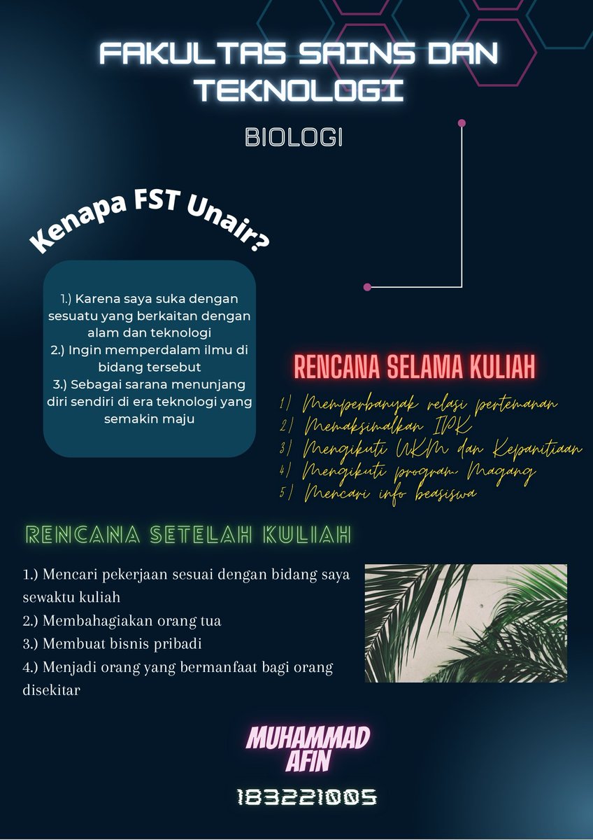 Feyeen's tweet photo. ✨✨Semangat Amerta 2022✨✨

Saya Muhammad Afin dari fakultas Sains dan Teknologi

#UniversitasAirlangga#UNAIRHEBAT#UNAIR#UNAIR369
#ExcellenceWithMorality#WorldClassUniversity#SMARTUniversity
#AMERTA2022#PSDMBEMUNAIR2022#BEMUNAIR2022
#AngkatanMudaKsatriaAirlangga#BanggaUNAIR https://t.co/uzy3xEw2Kd