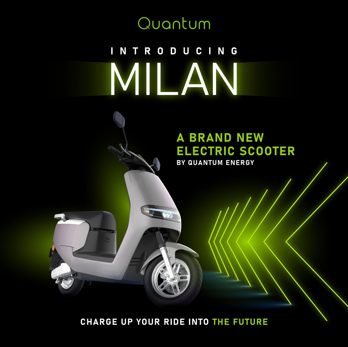 Quantumev_India's tweet photo. Your #ride to the #future is here!

Make your ride into the future smooth with an #electrifying, #high-energy, all-new Milan. #Explore the #Quantum #Era like never before with our #latest electric #scooter, Milan. https://t.co/D9HAA3fFH6