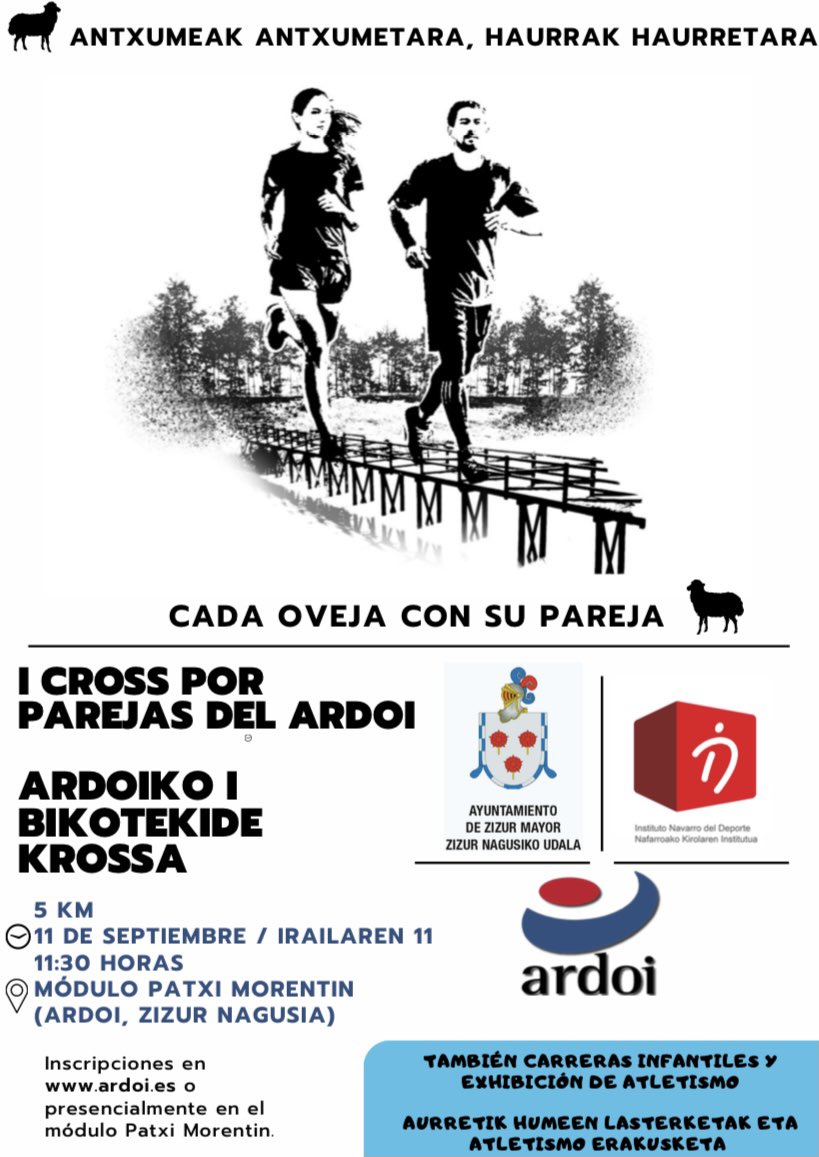 ArdoiAtletismo's tweet photo. Las inscripciones ya están abiertas!! 
¿Tenéis ya vuestra pareja?
Animaros!! 🥳🥳🥳 https://t.co/XBPYpB1qir