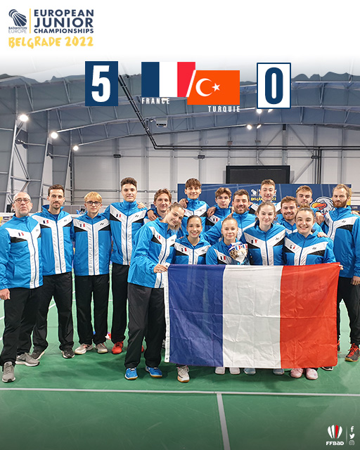 FFBaD's tweet photo. #ChampionnatsdEuropeJuniors Entrée en matière réussie pour les Bleuets face à la Turquie 💪

Prochain match demain, à 18h, face à l'Irlande 🇮🇪 
💻 À suivre sur https://t.co/jBRvJt3yDc 

✍️ https://t.co/ClI4Ev4DCQ

#badminton https://t.co/19Wnse563t