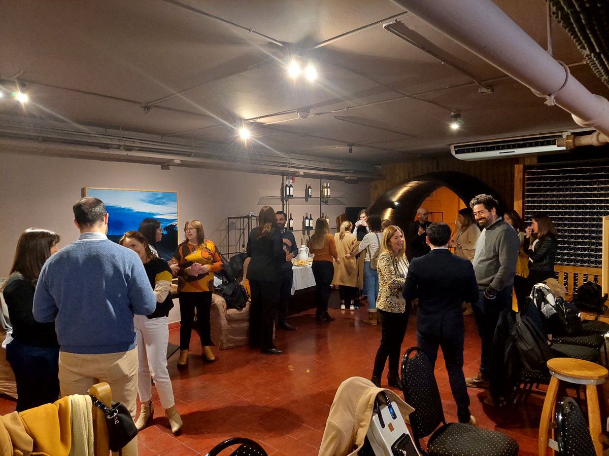 Right now networking going on, happy to see again people smiling and talking 😊☕️. Today we are hosting an event about Sustainability and Compliance for the Wine sector 🍇 🍷. <a href="/amfori_intl/">amfori</a>