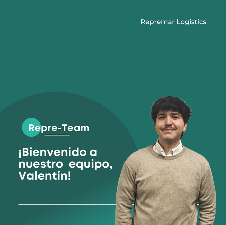 ¡Bienvenido Valentín a nuestro #RepreTeam! 💪🏼

Valentín Rodríguez acaba de unirse a nuestro equipo dentro del #DepartamentoOperativo de @repremarlogistics

¡Buen comienzo y muchos éxitos en esta nueva etapa! 🙌🏼