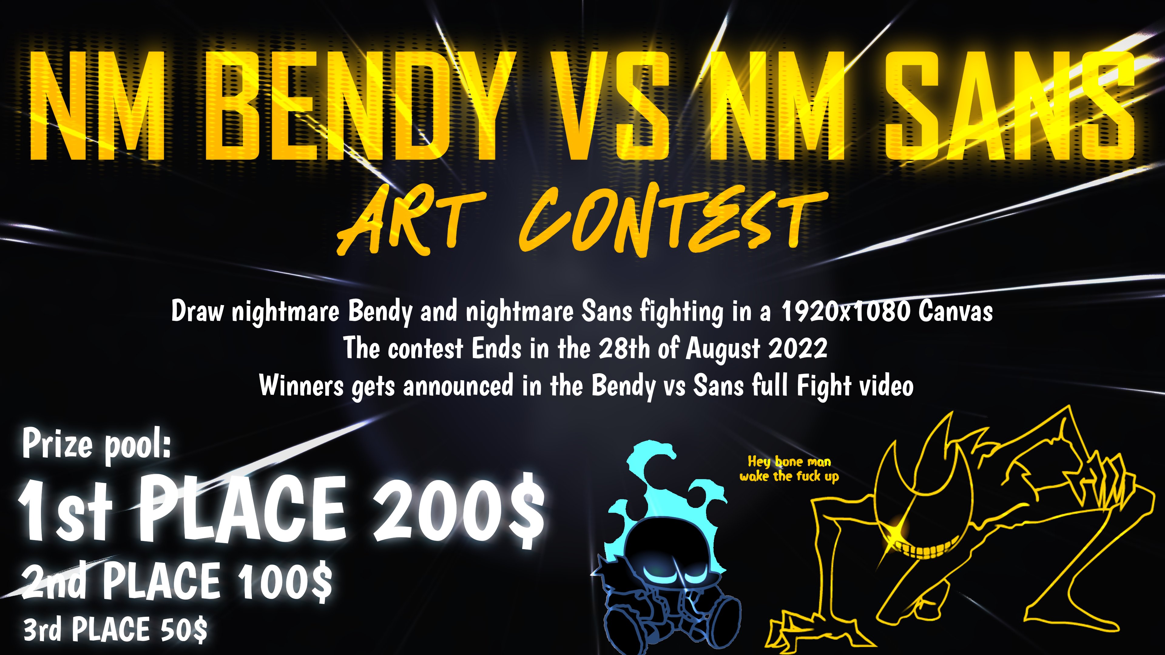 nightmare sans vs nightmare bendy (part3) 87 god - Illustrations ART street