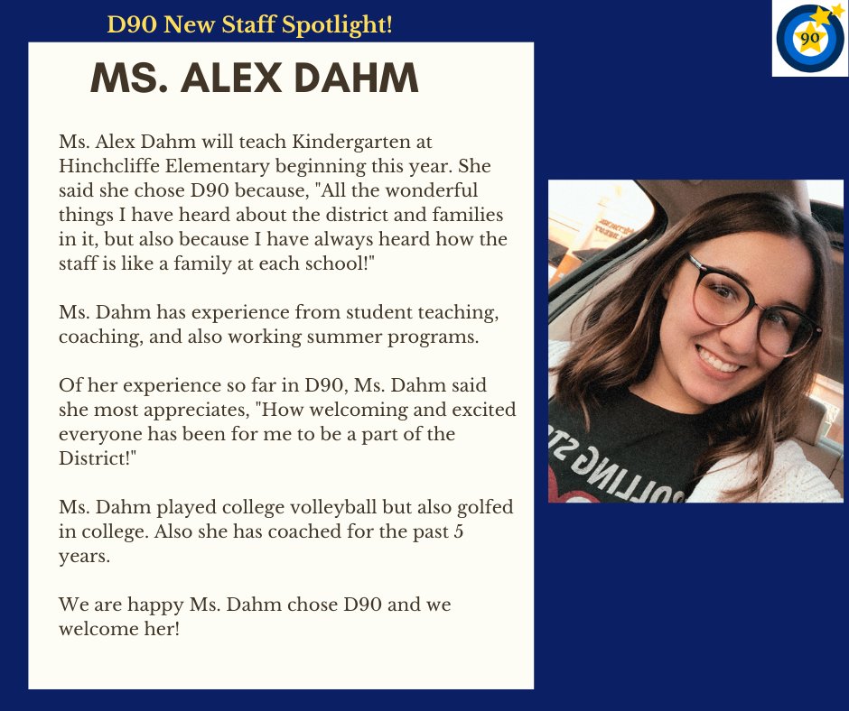 ofallon90's tweet photo. Help us welcome Ms. Dahm! We're glad she chose D90!
#IchoseD90
#ofd90
#WelcomeToOurHouse https://t.co/a7dRYP3CPo