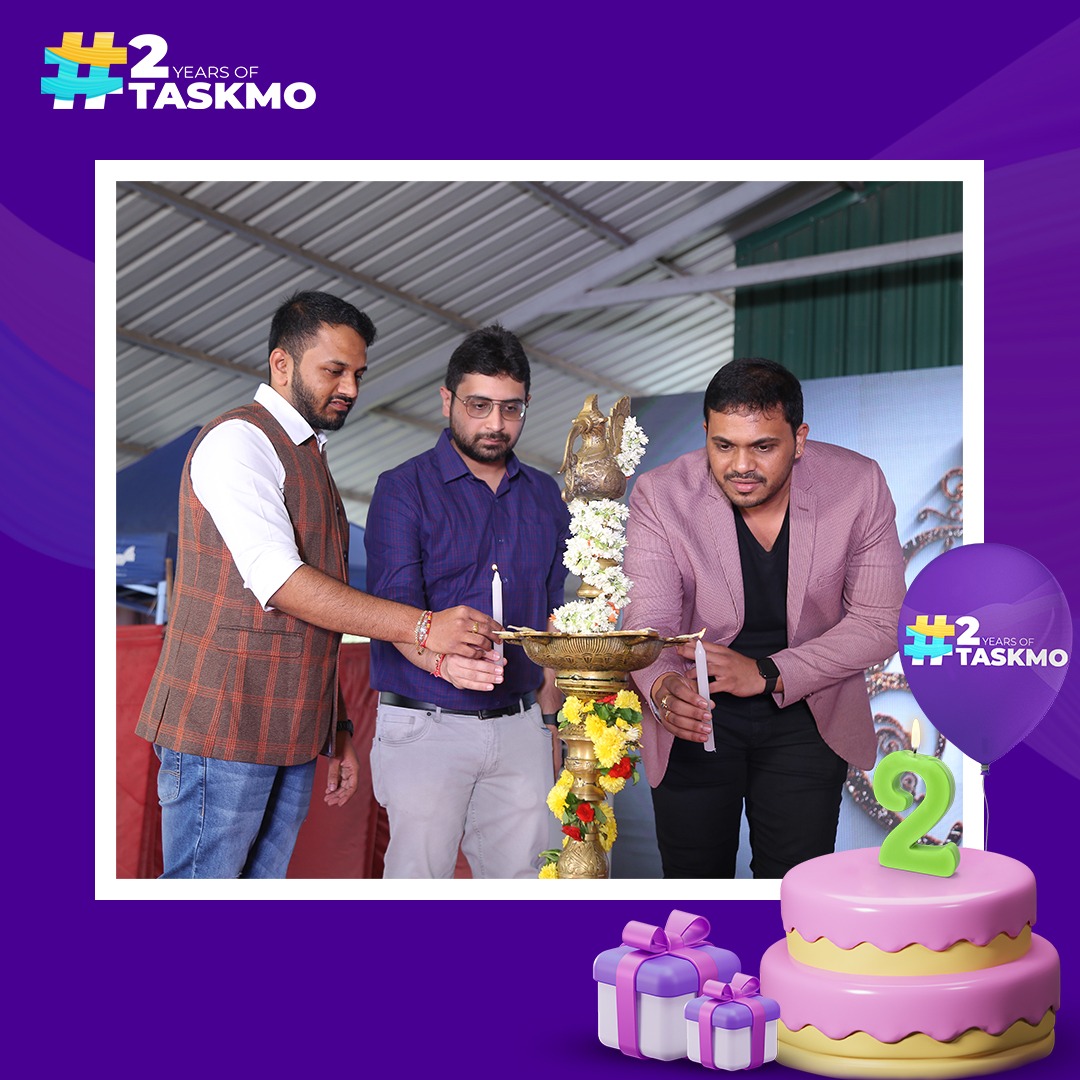 Taskmo_official's tweet photo. We thought to start the celebration of our second anniversary by sending positive vibes and expelling all negativity.
Here's a sneak peek at the event. Stay tuned to see what we did to celebrate our second anniversary!
#taskmo #2yearsoftaskmo #lifeattaskmo #fun #celebration https://t.co/uxkC6hShif