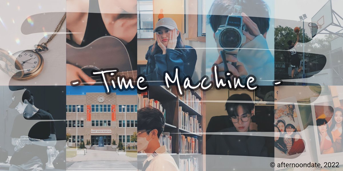 𝐓𝐢𝐦𝐞 𝐌𝐚𝐜𝐡𝐢𝐧𝐞
"𝑰𝒇 𝒐𝒏𝒍𝒚 𝑰 𝒉𝒂𝒅 𝒂 𝒕𝒊𝒎𝒆 𝒎𝒂𝒄𝒉𝒊𝒏𝒆, 𝒄𝒐𝒖𝒍𝒅 𝒘𝒆 𝒓𝒆𝒂𝒄𝒉 𝒐𝒖𝒓 𝒑𝒂𝒓𝒂𝒅𝒊𝒔𝒆?"
——
; kim doyoung &amp; jung jaehyun AU 
© afternoondate, 2022.