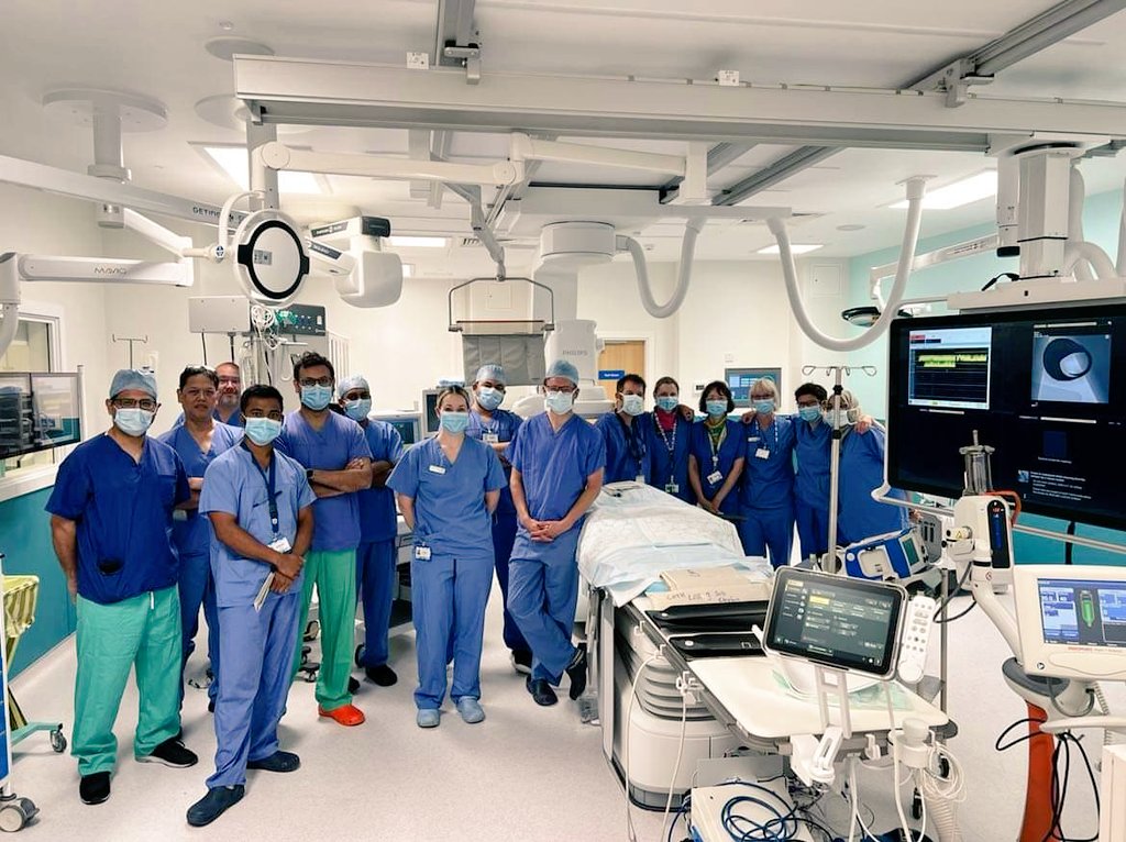 LabsLtht's tweet photo. Our 1st TAVI List in our brand new Hybrid Lab was a great success. Well done to all disciplines involved 👏 #TAVI #Cathlab #Hybridlab @chris_malkin4 @Dr_Noman_Ali @DanBlackman7 @cardiorespLTHT @LeedsValve @LeedsPci https://t.co/uKx6uwWwM2