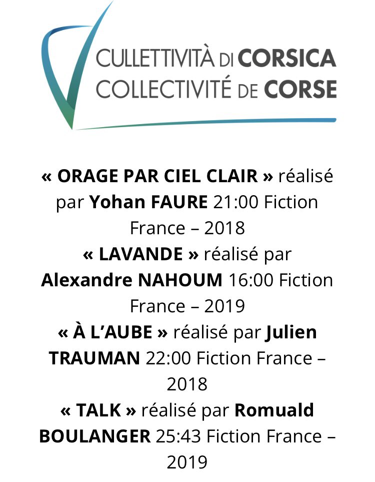 YohanFaure's tweet photo. Mon film ORAGE PAR CIEL CLAIR sera diffusé le 21 août en Corse pendant Les Nuits Med pour la carte blanche de @SamBobino merci à lui et aux @Musical_RMCC !
Avec une magnifique programmation 😊
@spiraquebec @offcourts @Meliesorg #OrigineFilms https://t.co/xUlYLbSioA
