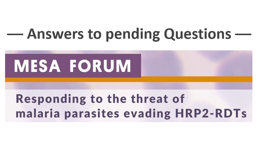 MalariaWorld's tweet photo. Now available: MESA Forum (HRP2-deletions) - answers to pending questions [English &amp; French]
#malaria #HRP2-deletions
https://t.co/KzoB9G7I2J https://t.co/CYWbiCV2Za