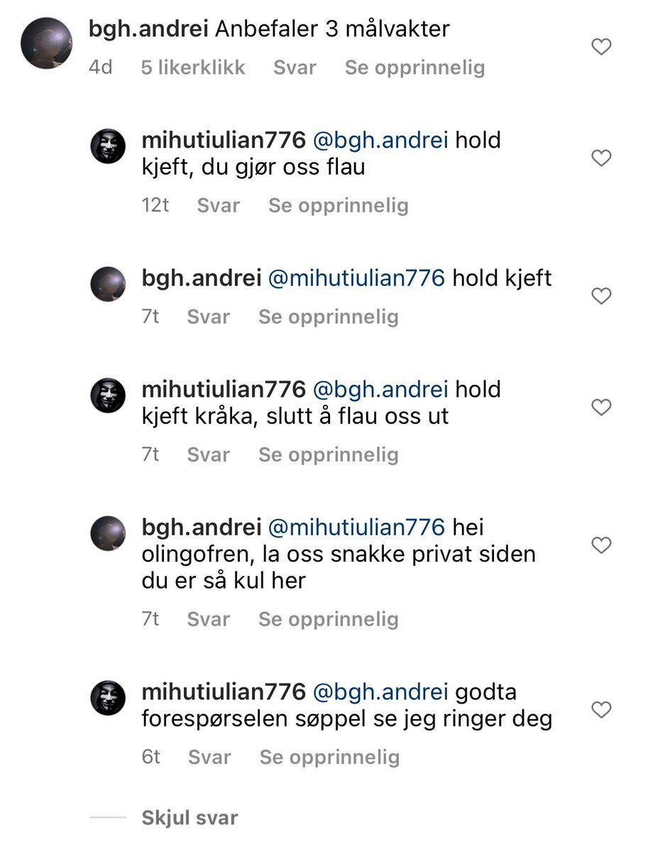 FCSB-supporterne har selvsagt inntatt kommentarfeltene til Vikings SoMe-profiler. Rørende saker når man oversetter.