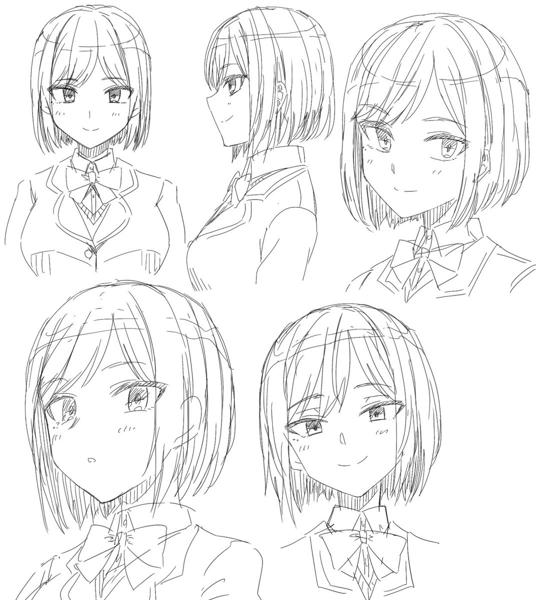 顔を可愛く描けるようになりたいから練習するぞ! 42 