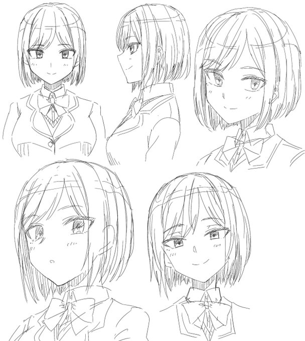 顔を可愛く描けるようになりたいから練習するぞ! 42 