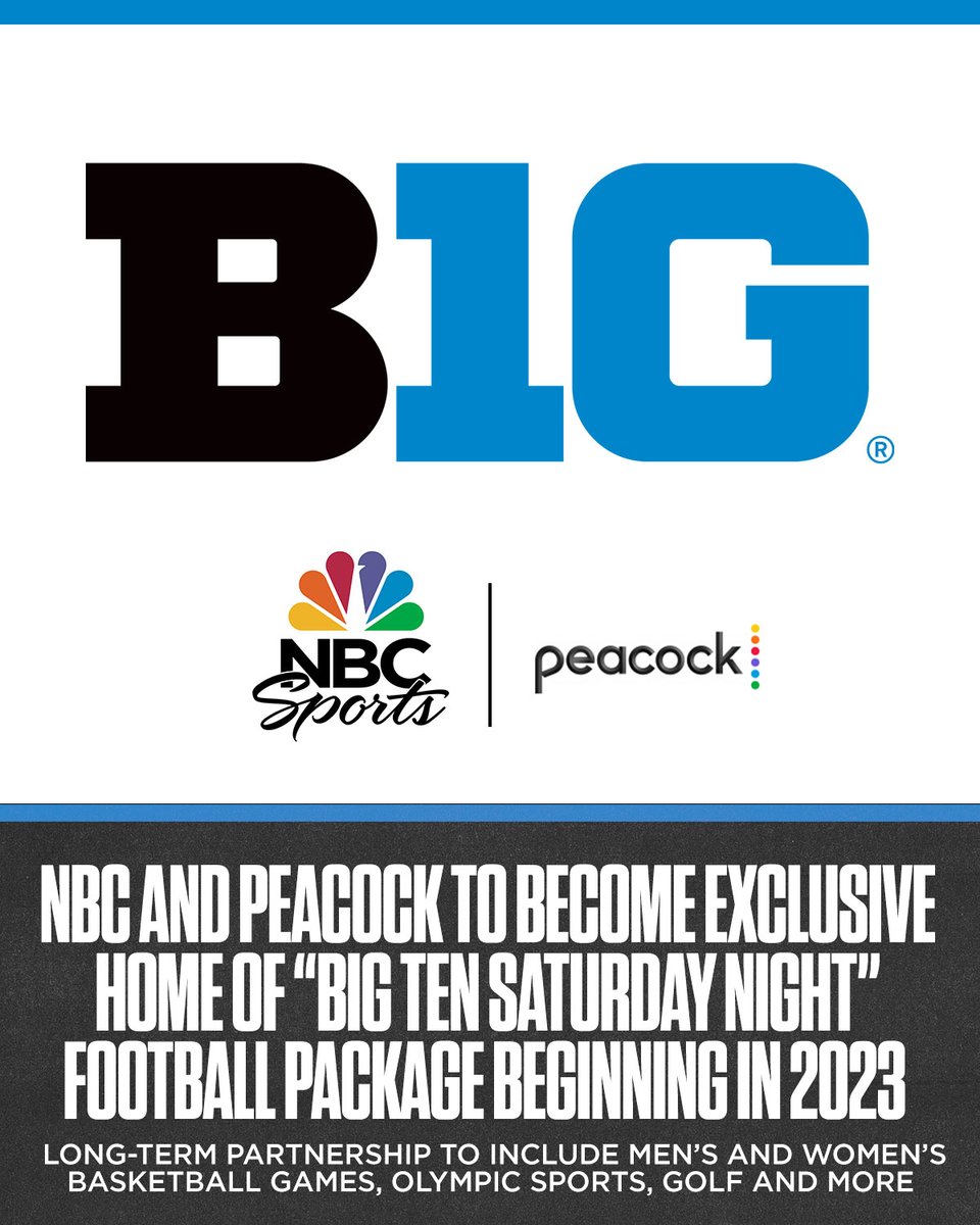 NBC and Peacock to become exclusive home of Big Ten Saturday Night