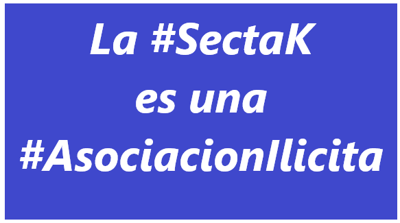 MOVSLOWARG's tweet photo. La #SectaK
es una
#AsociacionIlicita https://t.co/CJDRfBe49T