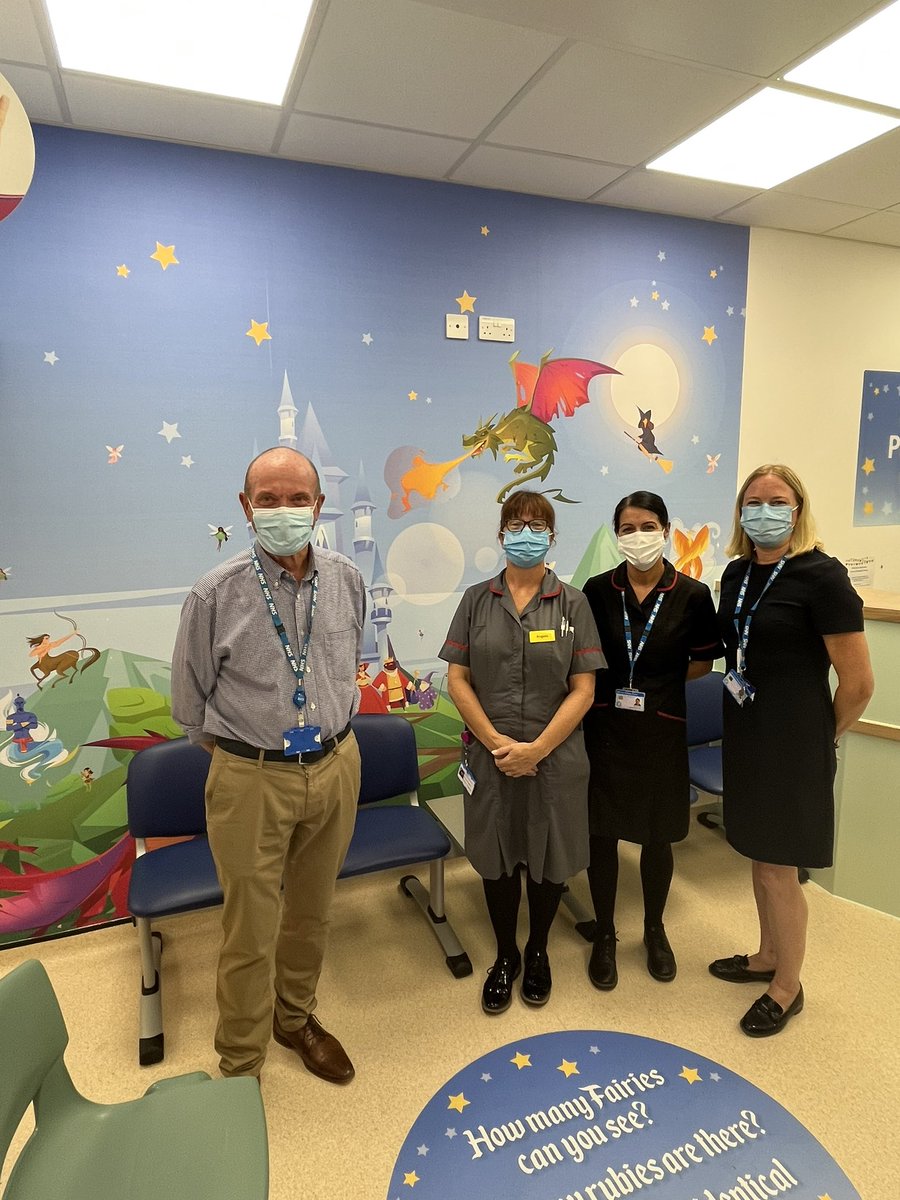 Super exciting day today, not only able to show our Chairman the amazing refurbishment work to the children’s ward. Also observed kind and compassionate care being delivered on the medical wards. @MSEHospitals @DianeSarkar @kellyMcgovern21 @DTownsendDoN @jerushaMK