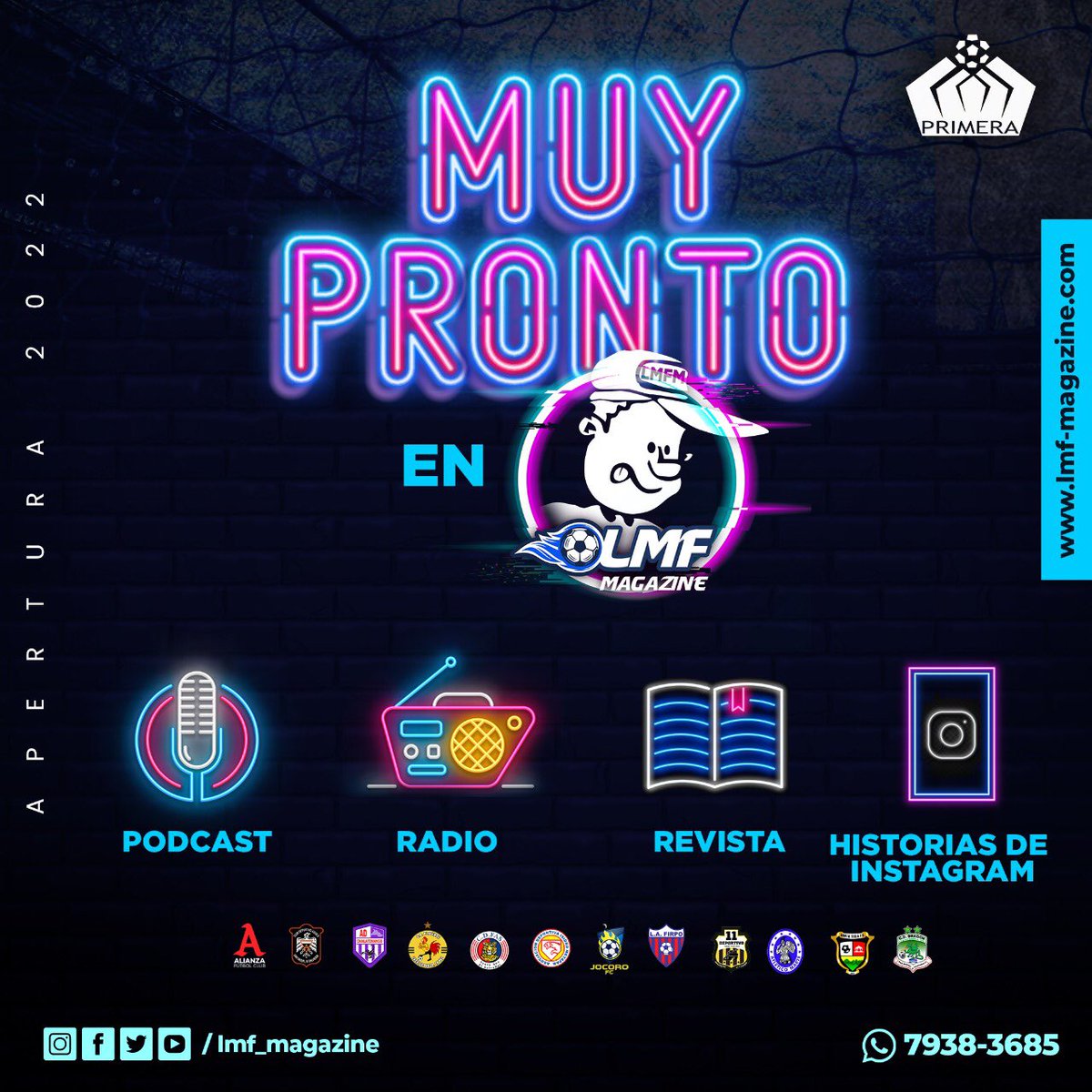 🔈🔉🔊 Atención 
Muy PRONTO 🎙📻📖 en <a href="/LMF_Magazine/">LMF_Magazine</a>

➤ PodCast
➤ Radio
➤ Revista
➤ Historias de Instagram