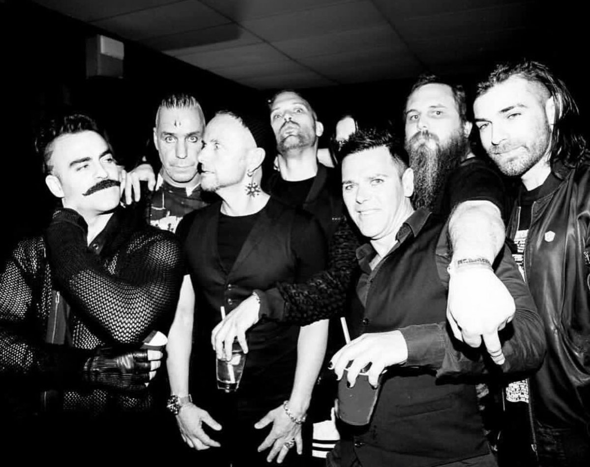 Till, Paul and Richard in Chicago (December 29, 2017) with the band 3teeth