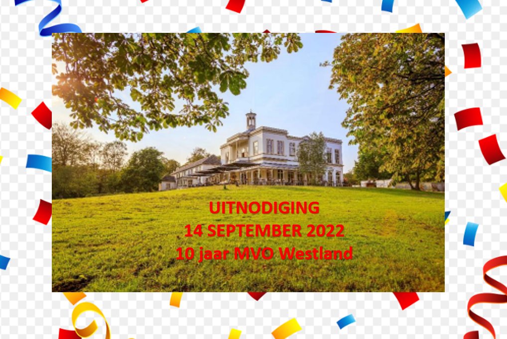 Kom je ook naar de viering van het 10-jarig bestaan van MVO Westland? Wij bieden je een interessant programma met diverse ondernemende gastsprekers en ruimte om te netwerken. Meer weten? Geef je snel op:mvowestland.cmail19.com/t/ViewEmail/r/… #mvo #sociaalondernemen
