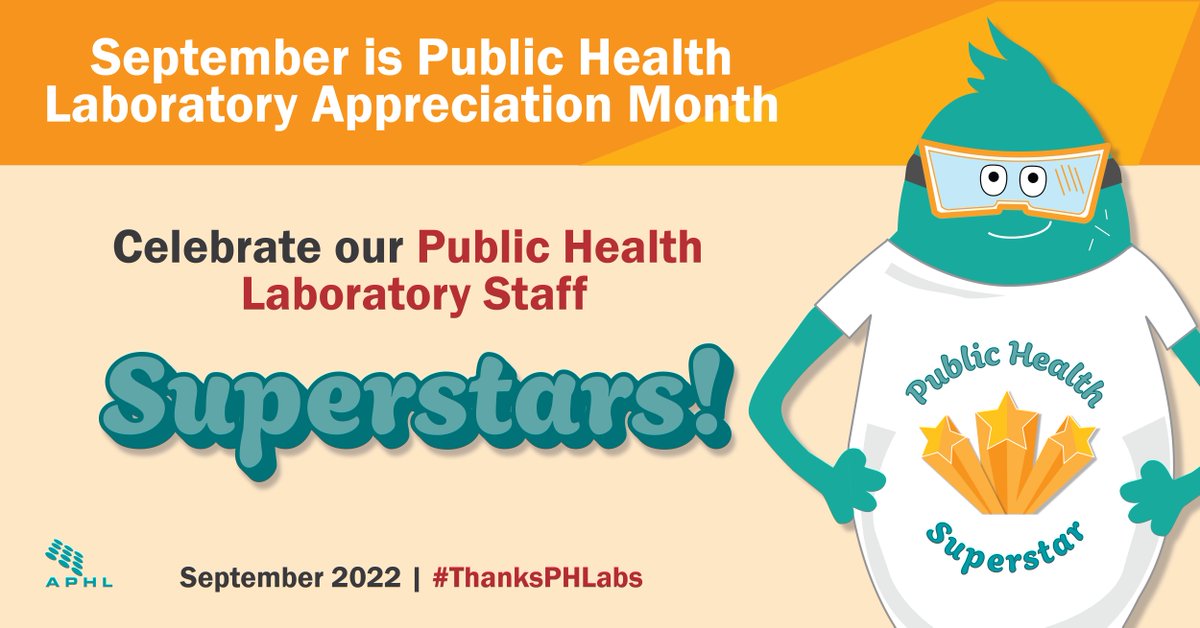 It's August which means next month is September which means... Public Health Laboratory Appreciation Month is almost here! 🥳 Our toolkit is ready to help you get started with your celebration: buff.ly/3dHcAUw Don't forget to use #ThanksPHLabs to join the celebration.