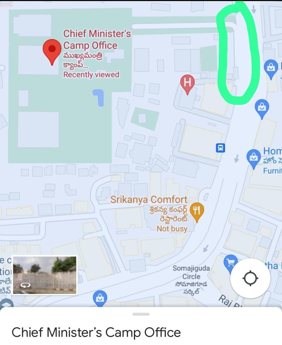 abilash_uttam's tweet photo. @GadwalvijayaTRS @sangeetha_vanam @NagenderDanam @CCP_GHMC
Respected Madam/ Sir,

Could u Pls give one justification on occupying the road in front of CM camp office (shown in the image) despite having very large area in side the camp office? 
@KTRTRS @KTRoffice @arvindkumar_ias https://t.co/zk55anuyt3