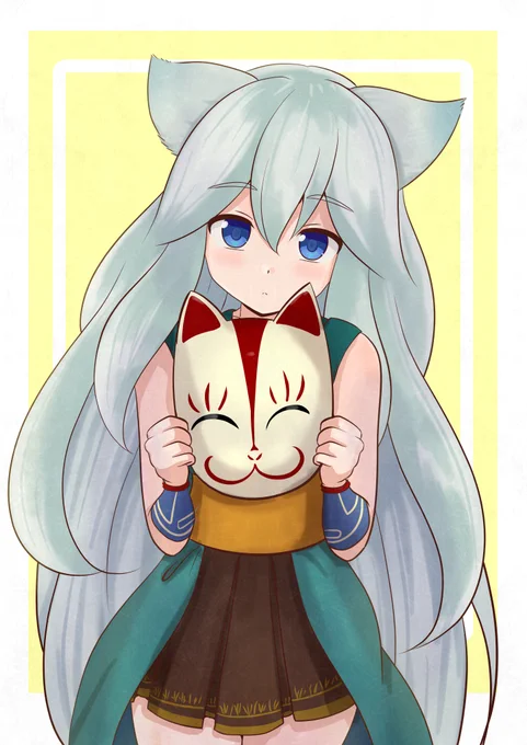 空狐ちゃんcoogee先生のテクスチャで質感アップ…! #式姫お絵かき60分一本勝負 
